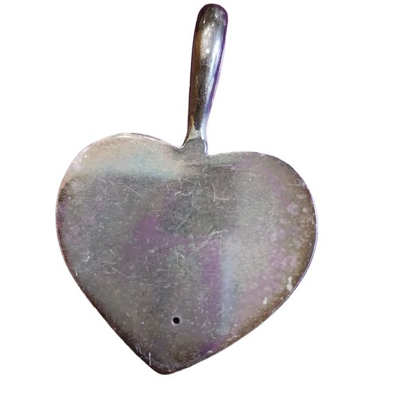 Unsigned Possibly Sajen Sterling Semi Precious Heart Goddess Pendant (A2135) - Picture 3 of 4